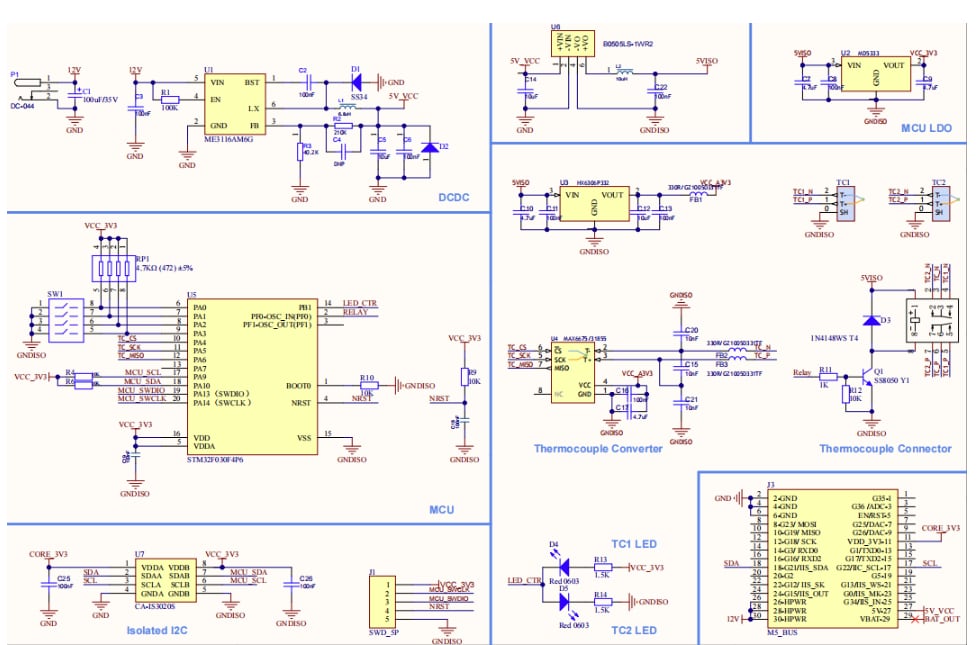 Schematic - M5Stack DualKmeter Temperature Measurement Module 13.2